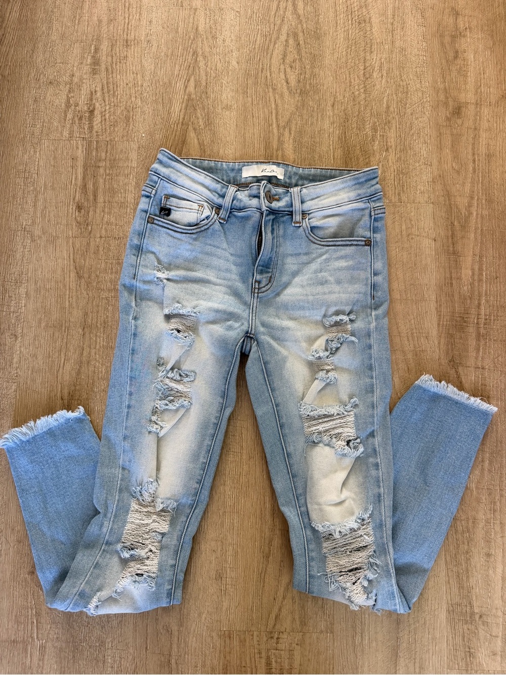 KanCan Light Blue Distressed Skinny Jeans